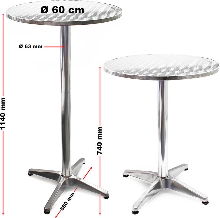 Actual product image Wiltec Bistro table (60 x 60 x 74 cm)