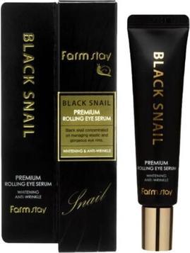 Image du produit Farm Stay Black Snail Premium Sérum roulant pour les yeux 25ml (Sérum, 25 ml)