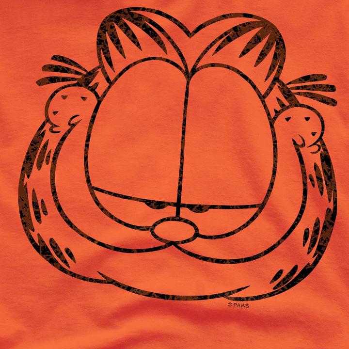 Actual product image Garfield Mens Smirking Distressed T-Shirt (S)