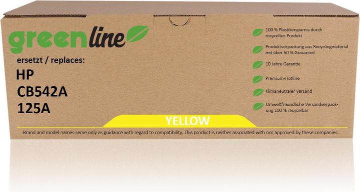 Produktbild Inkadoo Toner greenline ersetzt HP CB 542 A / 125A Toner, gelb Gelb (Y)