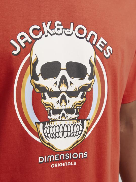 Actual product image Jack & Jones Joranatomy Skull Tee Ss Crew Neck Ln (S)
