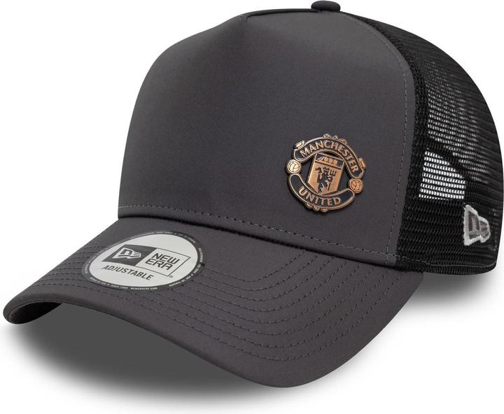 Actual product image New Era A-Frame Trucker Cap - BRONZE PIN Manchester United