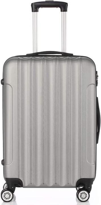 Immagine prodotto Leadzm 4 rotoli grigio argento (Bagaglio a mano (fino a 50 litri), M (50 - 90l), L (90 - 115l))