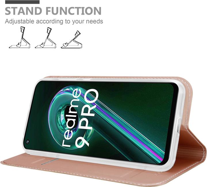 Productafbeelding Cadorabo Classy Book Case voor Realme 9 5G / 9 PRO / V25 / Q5 / OnePlus Nord CE 2 LITE 5G (Vivo V25, Realme 9 Pro+, OnePlus North CE 2 Lite 5G)