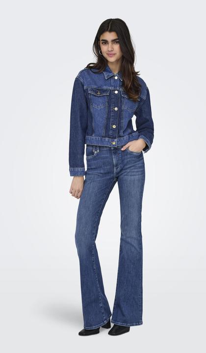 Image du produit Only Jeans taille moyenne évasé Pantalon à pattes d'éléphant (27)