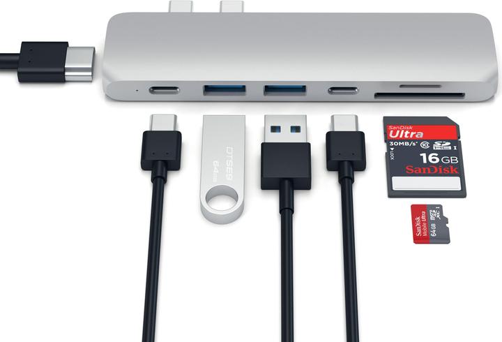Productafbeelding Satechi Dubbele USB-C hub (USB-C, 7 Havens)
