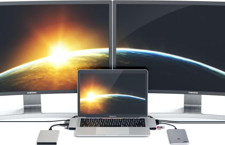 Productafbeelding Satechi Dubbele USB-C hub (USB-C, 7 Havens)
