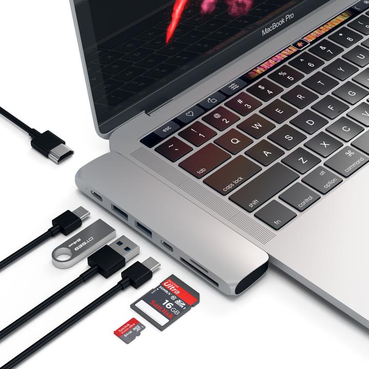 Productafbeelding Satechi Dubbele USB-C hub (USB-C, 7 Havens)