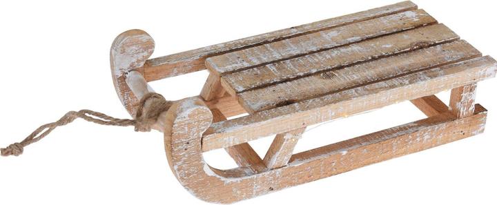 Immagine prodotto H & S Collection Slitta di Natale, slitta decorativa con 25 luci LED bianco caldo, 30 x 14 x 11 cm