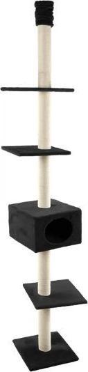 Flamingo - Scratching Post BARWA - Black - 35x35x263 cm (263 cm, Zwart, Crème)
