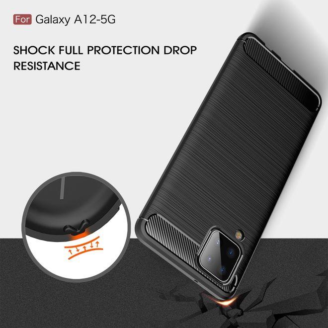 Immagine prodotto MU Style Serie Softcase in fibra di carbonio TPU (Samsung Galaxy A12)
