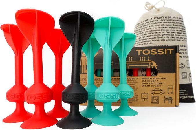 Produktbild Tossit Saugnapf-Darts - Set für 2 Spieler - Rot-Cyan (Französisch, Deutsch)