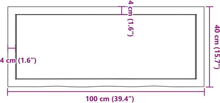 Immagine prodotto VidaXL Lian (100 x 40 x 6 cm)