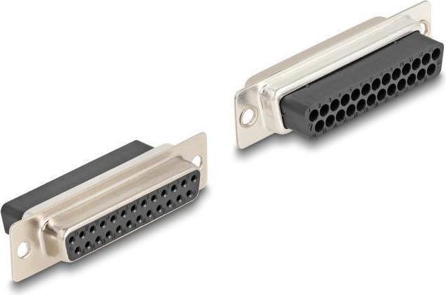 Image du produit Delock D-Sub 25 broches femelle vers RJ45 femelle Kit de montage jaune (0.06 m, VGA)
