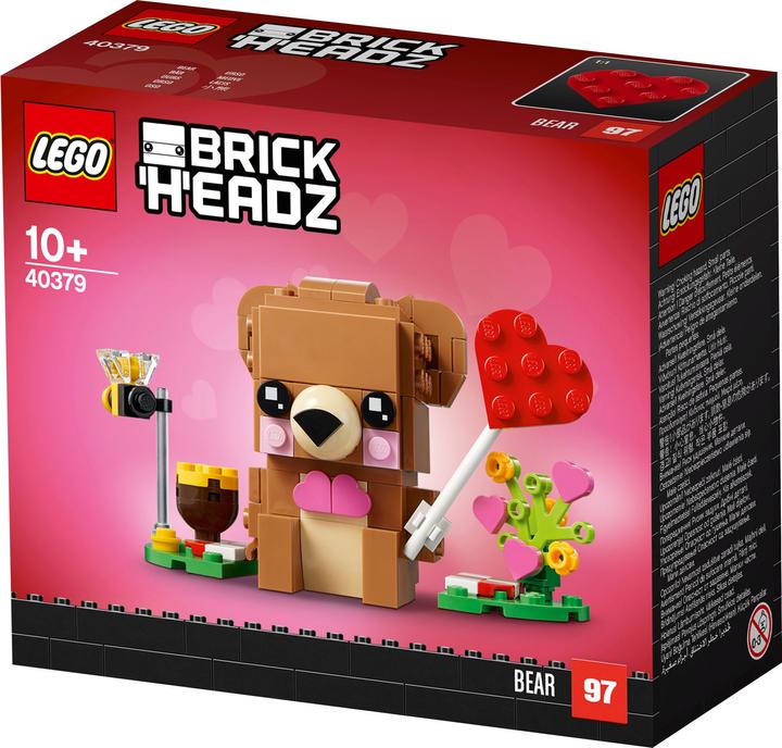 Produktbild LEGO Valentinstag-Bär (40379, LEGO Brickheadz)