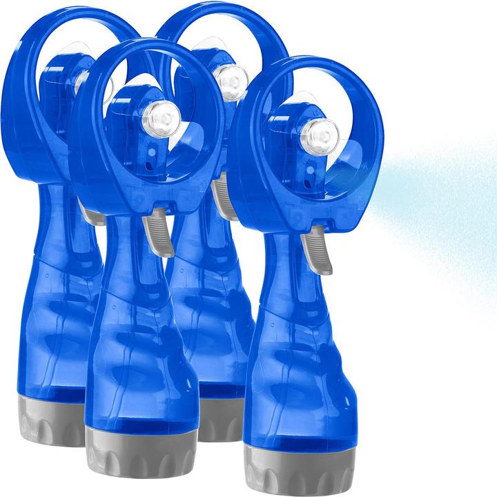 Actual product image Pearl Hand fans with water sprayer, set of 4
