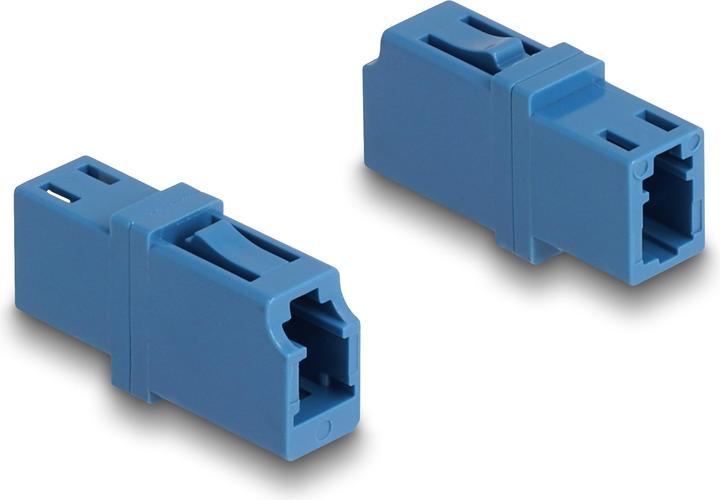 Immagine prodotto Delock Accoppiamento in fibra ottica da presa LC simplex a presa LC simplex UPC blu (Accoppiamento di rete)
