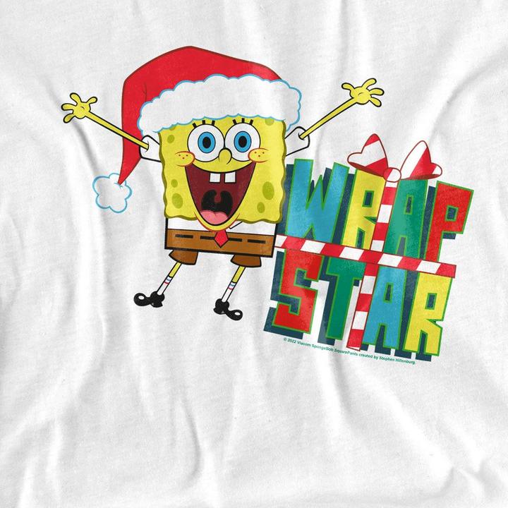 Produktbild Spongebob Squarepants Wrap Star At Christmas TShirt (XXL)