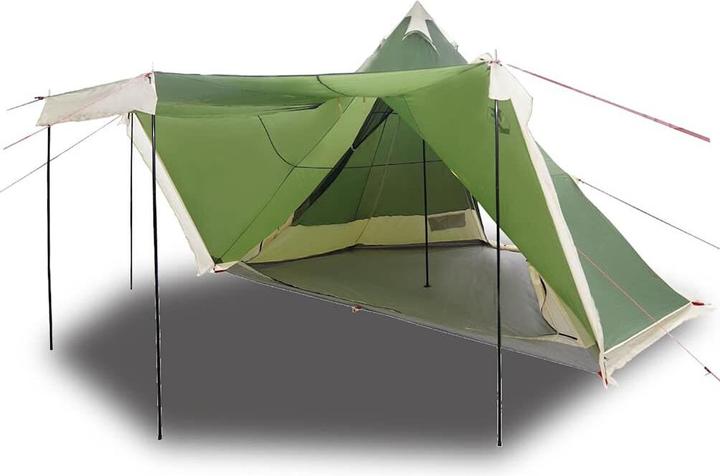 Produktbild VidaXL Tipi-Familienzelt 6 Personen Grün Wasserdicht (11.05 kg, 6 Personen)