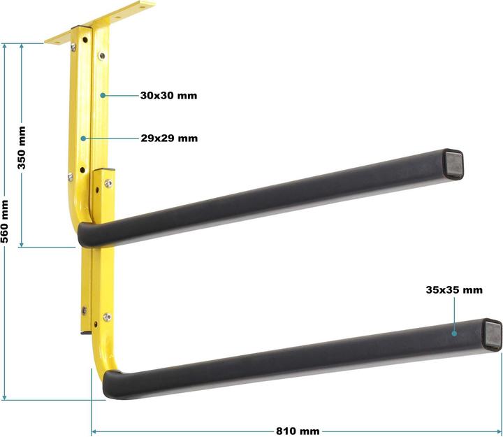 Image du produit Wiltec Support plafond pour kayak et SUP