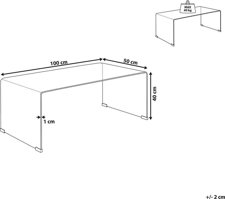 Produktbild Beliani Kendall (100 x 40 x 50 cm)