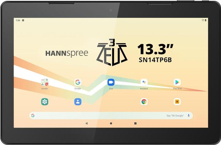 Produktbild Hannspree HANNSpad SN14TP6B Tablet Zeus 3 13,3" Android 13 Android (13.30", 128 GB, Schwarz)