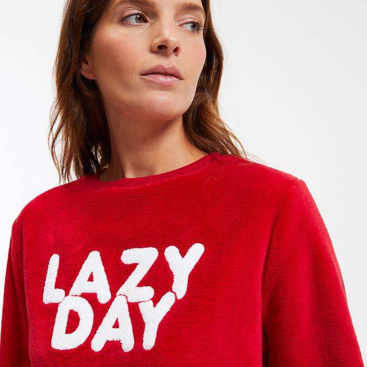 Produktbild So'home Fleece-Schlafanzug mit Schriftzug (38)