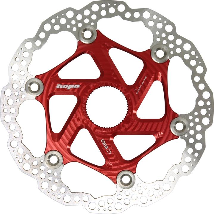 Actual product image Hope Floating Disc Brake Disc - Centre Lock - red (180 mm)