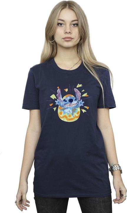 Immagine prodotto Disney Lilo & Stitch Cracking Egg Maglietta Ampia Donna (L)