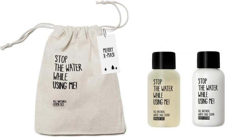 Stop The Water While Using Me! X-mas Mini Bag White Sage Shower Gel & Body Lotion 2 x 60ml
