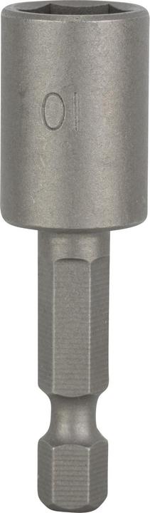 Bosch Professional Zubehör Clé à douille, 50 x 10 mm, M 6, avec aimant (10 mm)