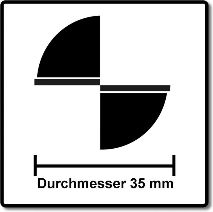 Produktbild Bosch Professional Zubehör Fasefräser, 8 mm, B 11 mm, L 15 mm, G 56 mm, 45°