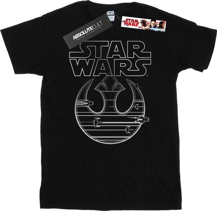 Star Wars The Last Jedi Resistance Logo Metallic TShirt (XL)
