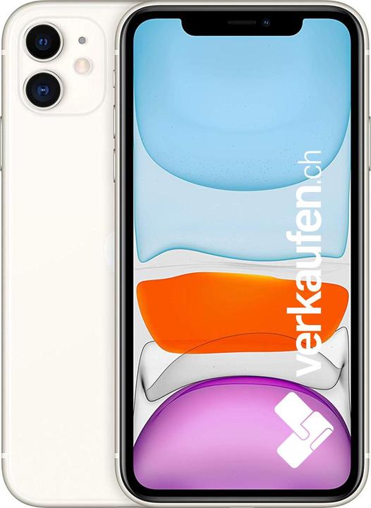 Actual product image verkaufen.ch iPhone 11 (64 GB, White, 6.10", 12 Mpx, SIM + eSIM, A / Like new)