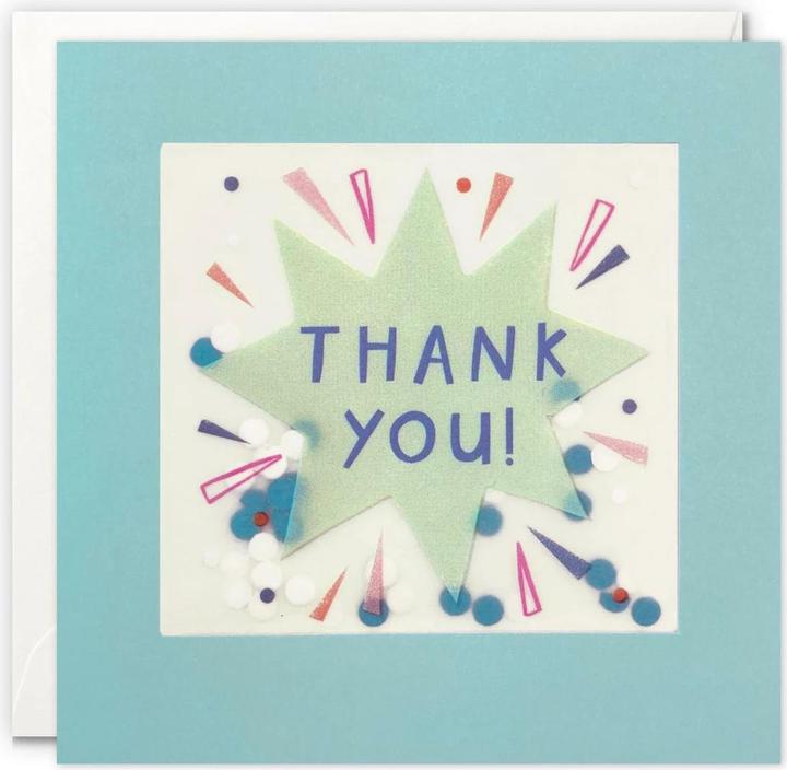 Image du produit Cart Carte de remerciement 12,5 x 12,5 cm (1 pcs)