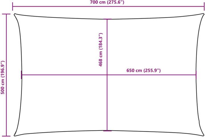 Actual product image VidaXL Nezhatok (500 x 700 cm)
