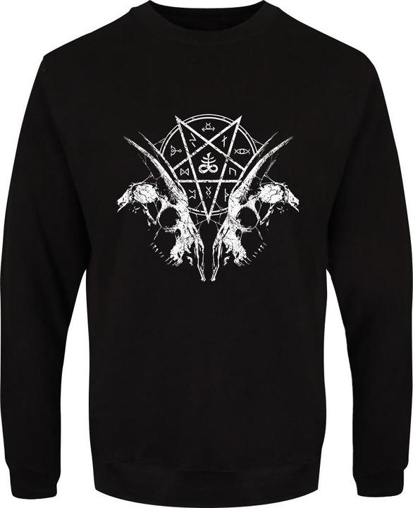 Grindstore Goat Skull Pentagram Sweatshirt