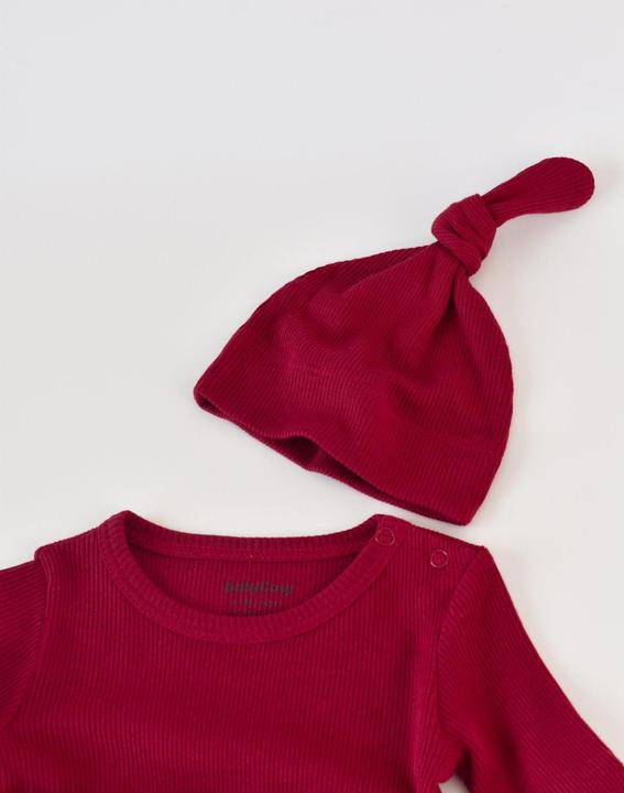 Produktbild BabyCosy Set. Hose. Body langarm. Mütze (68)