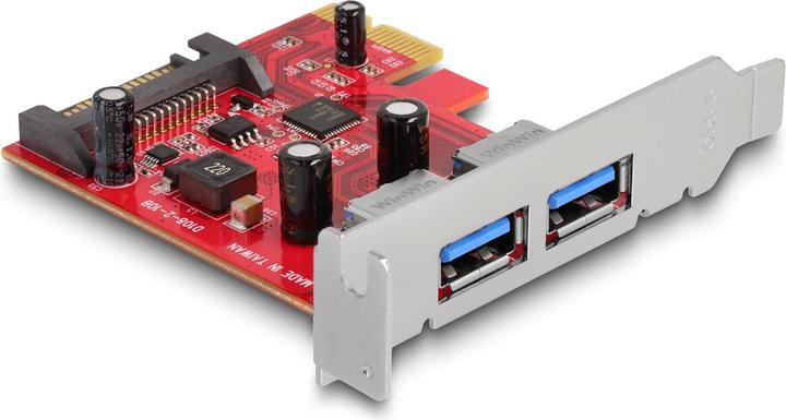 Delock PCI Express x1 card to 2 x external USB 5 Gbps Type-A socket