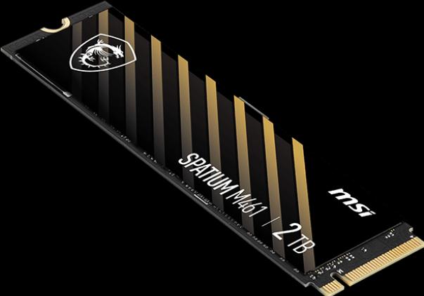 Productafbeelding MSI SSD 2TB M.2 Gen4 Spatium M461 PCIe 4.0 5000/4200 QLC (2000 GB, M.2 2280)