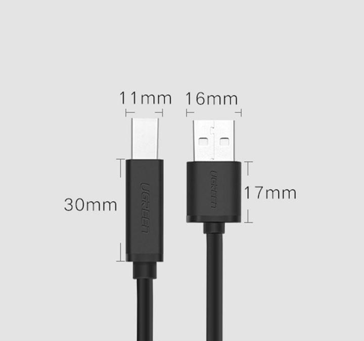 Actual product image Ugreen US122 kabelis USB 2.0 AB 15m (15 m, USB 2.0)