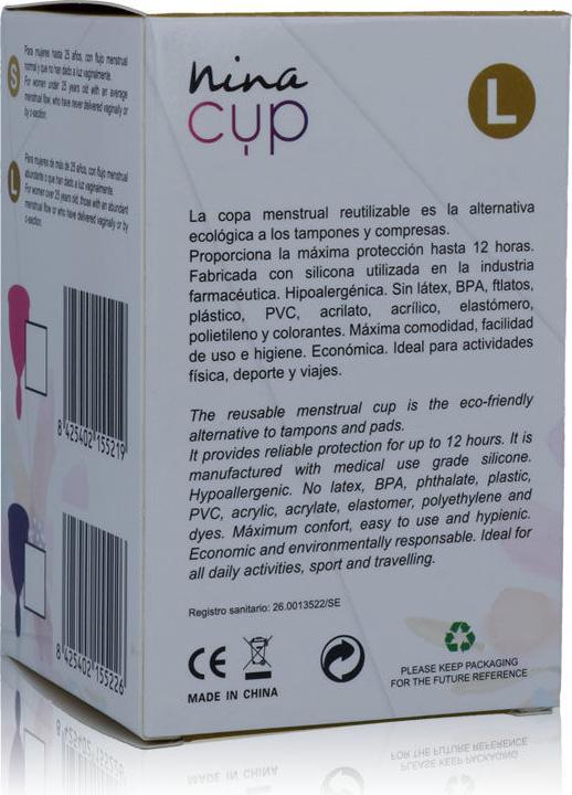 Image du produit Nina Kiki Nina Cup Menstrual Cup Taille L Rose