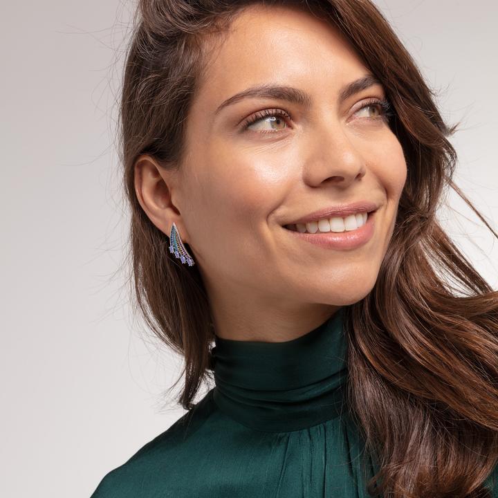 Actual product image Thomas Sabo Earrings (925 sterling silver, Blackened)