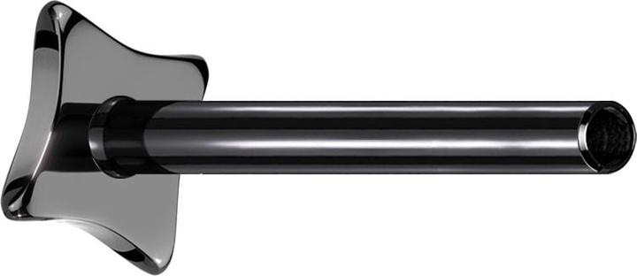 Star Piercing Micro Threadless Labret-Stab Quadrat konkav schwarz (ohne Messing, Titan G23)