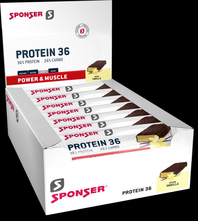 Sponser Protein Bar 36 (Vanille, 25 Stk., 1250 g)