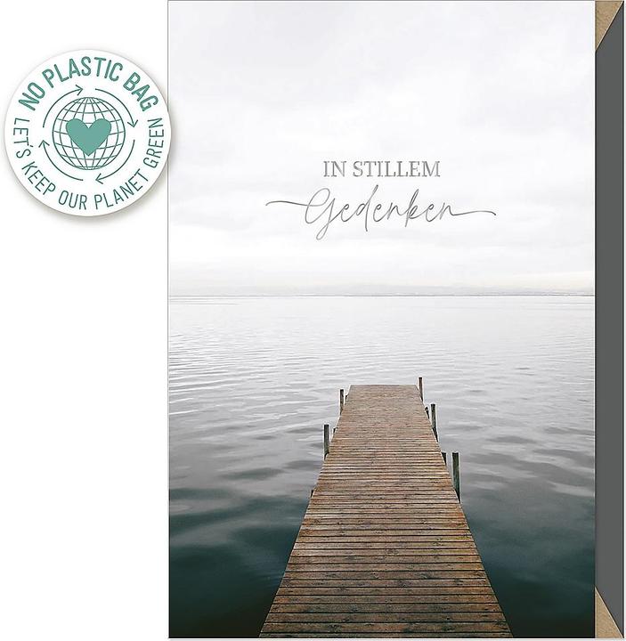 Actual product image Artebene Funeral card In silent memory Steg from