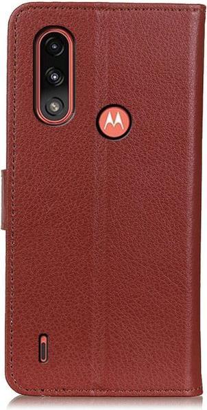 Immagine prodotto MU Classic Serie di copertine per libri in pelle Litchi (Potenza del Motorola Moto E7)