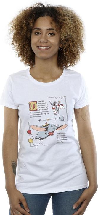 Immagine prodotto Disney Dumbo Story Book Page Maglietta Donna (M)