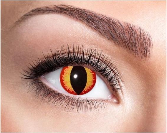 Produktbild Fasnacht Kontaktlinsen Saurons Augen (Gelb, Orange)
