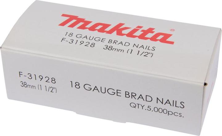 Produktbild Makita Stauchkopfnagel Brads 38mm 5000 Stück galvanisiert ( F-31928 ) für Nagler DBN500/AF505
